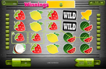 Fresh fruit slotmachine